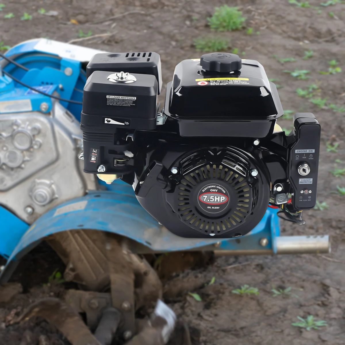 7.5HP 210cc 4-Stroke Gas Engine with Electric Start