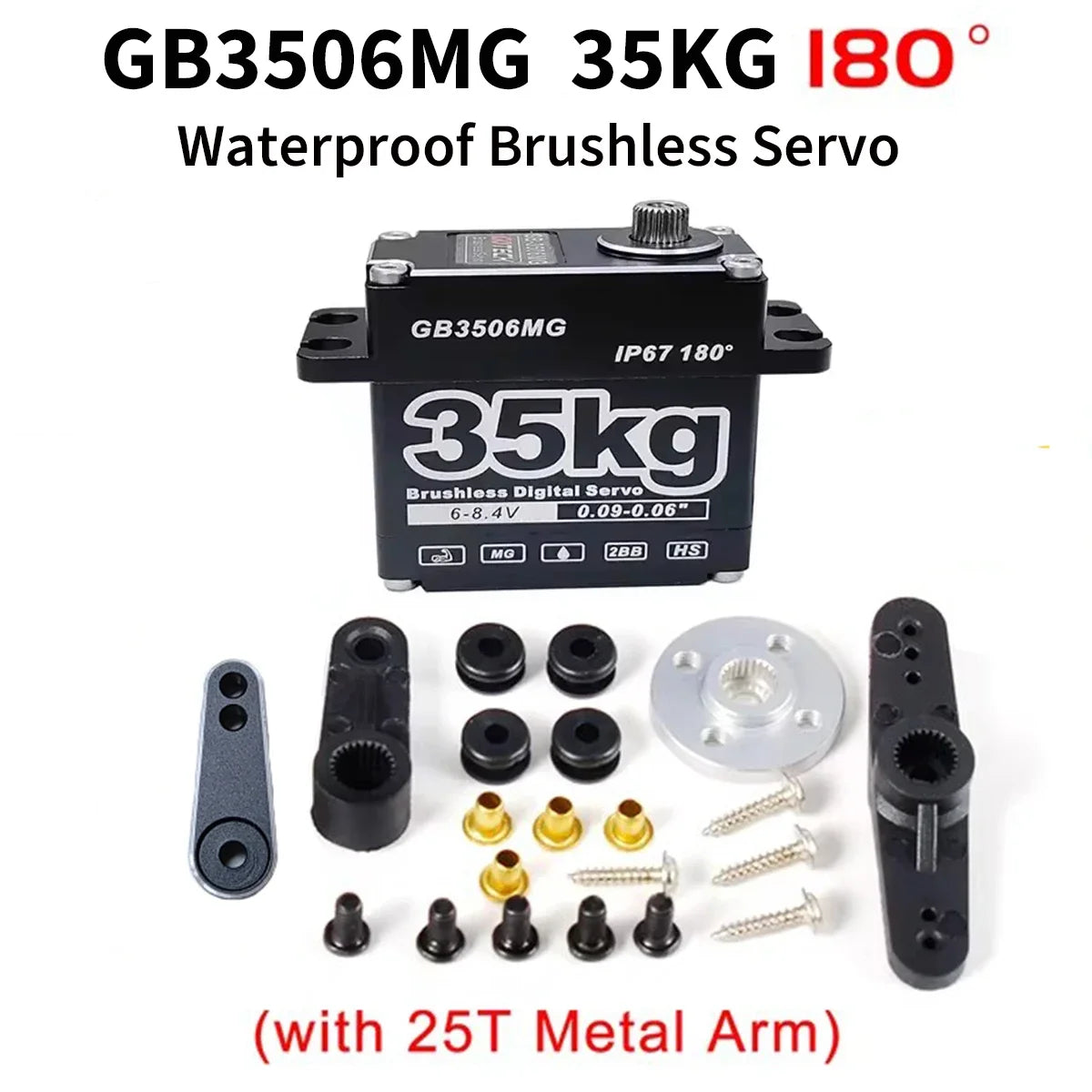 Heavy-Duty Waterproof RC Servo Motor 25kg, 35kg, 45kg - image 11
