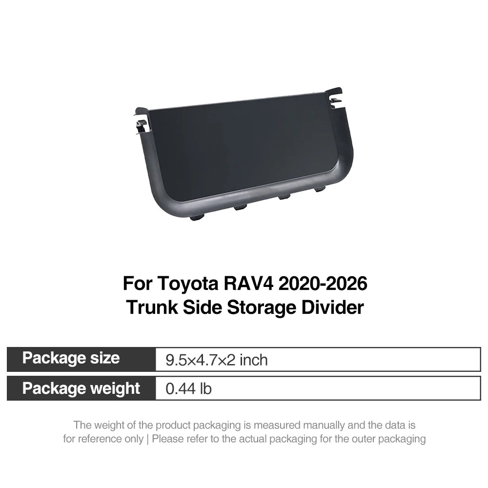 Trunk Side Storage Divider Cover for Toyota RAV4 2026