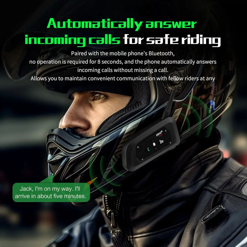 EJEAS V6 Pro+ Motorcycle Bluetooth Intercom Headset, 800m IP67 - image 19