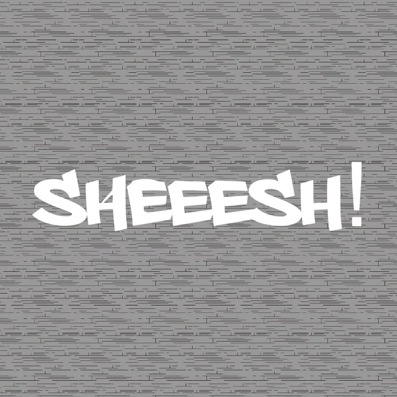 2D JDM Sheeesh Vinyl Sticker for Front and Rear Windshield - view 4