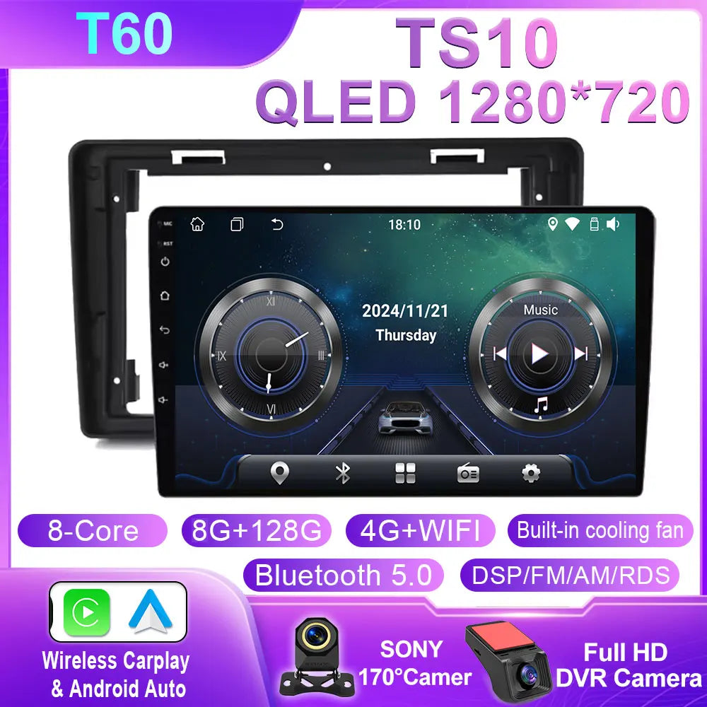 9-inch Android Car Radio with GPS & CarPlay for Citroen C2 C3 - image 14