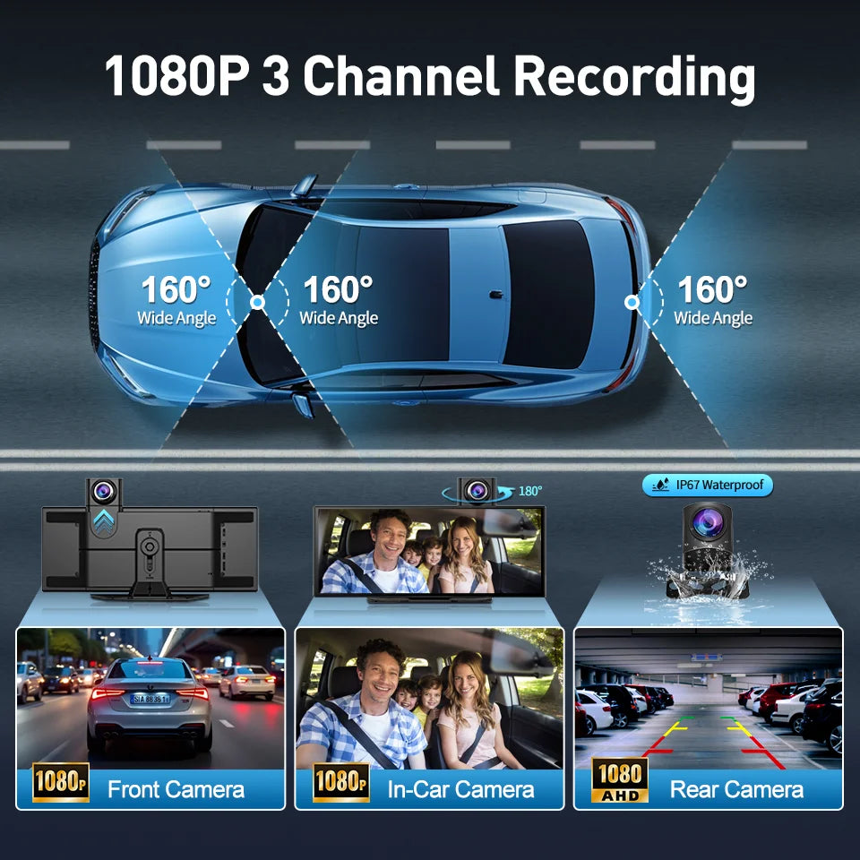 Imagebon P70 Plus 11.4" Android 15 CarPlay & Dash Cam Split-Screen - image 6