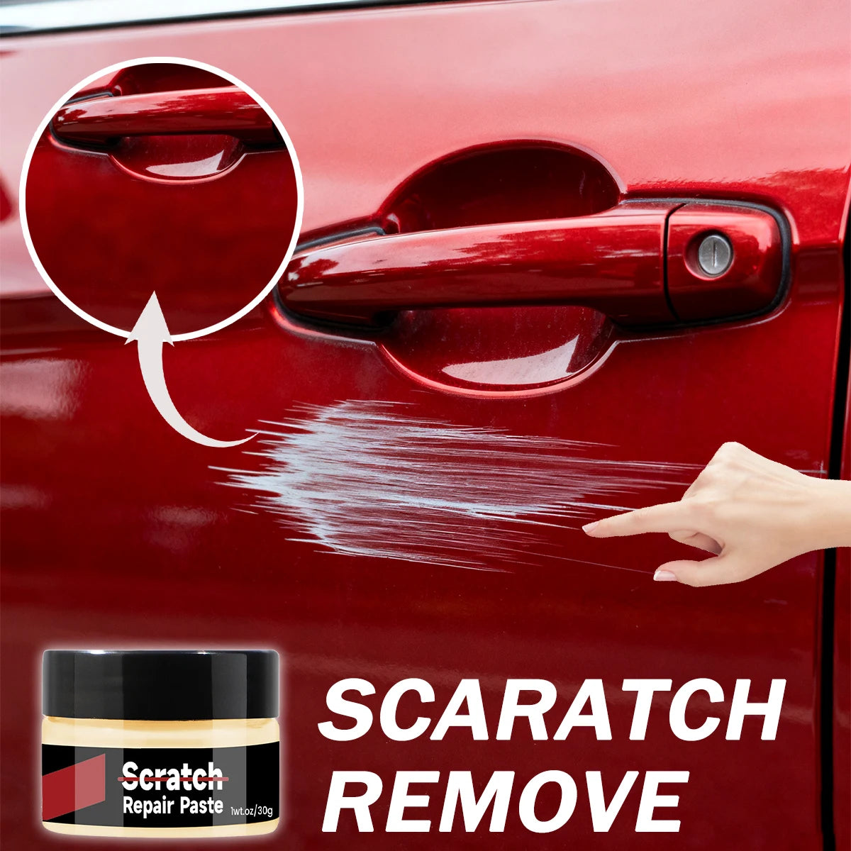 Car Scratch Remover 30ml - Quick Paint Scratch Repair & Polish