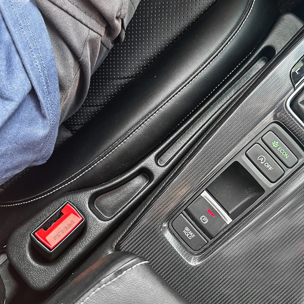 Car Seat Gap Filler with Dual Slots, Set of 2