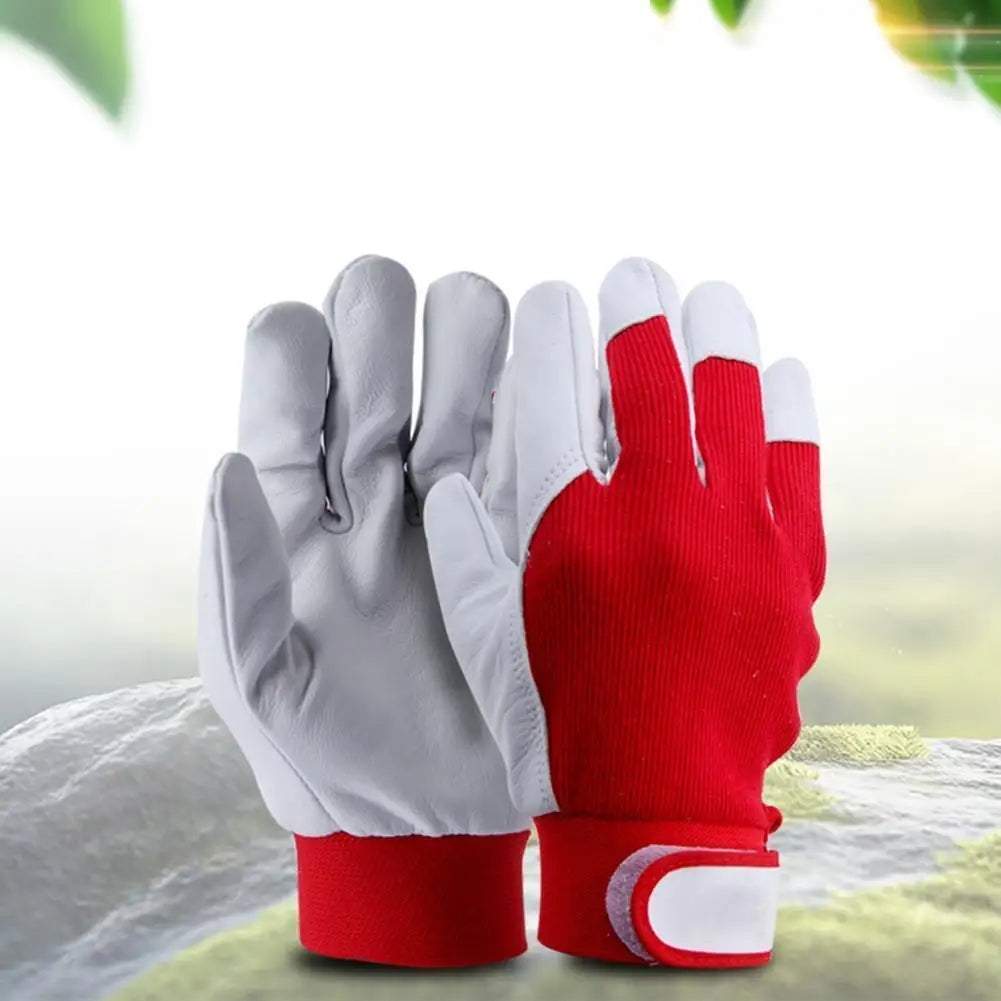 1Pair Machinist Leather Work Repair Mechanic Gloves Mechanic Work Glove Leather Welding Coat Heavy Industrial Glove Sport Glove