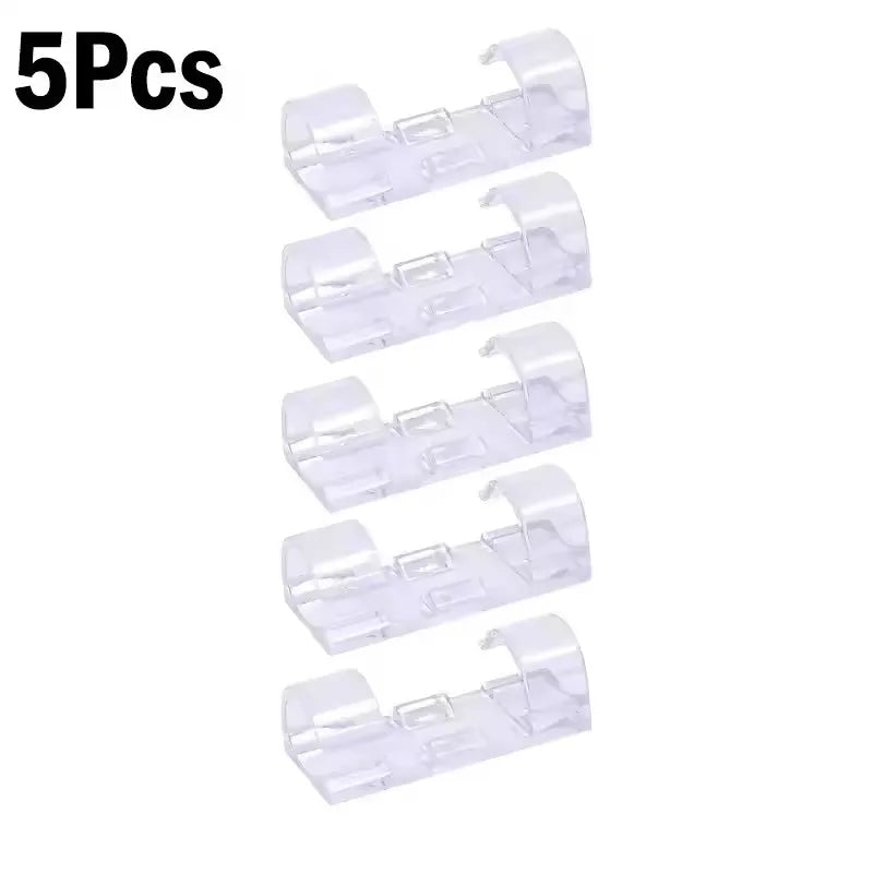 Self-Adhesive Cable Clips Organizer, Cord Management Holder for Home & Car