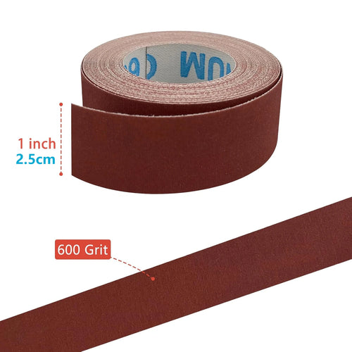 1 Inch Emery Cloth Sandpaper Roll, 2m / 5m, for Wood & Metal Sanding