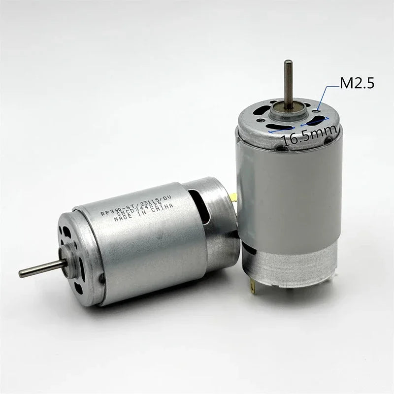 Standard RP390-ST/23115 Mini RS-390 Motor DC 6V 12V 18V 9300RPM Dual 2.3mm Shaft Micro 28mm Electric 12V 390 Motor