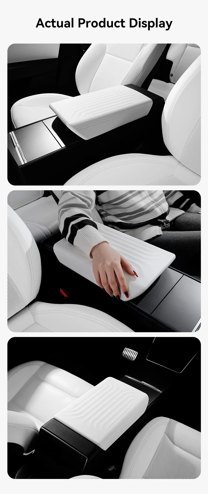 Armrest Cover for Tesla Model Y Juniper, Model YL and Model 3 Highland