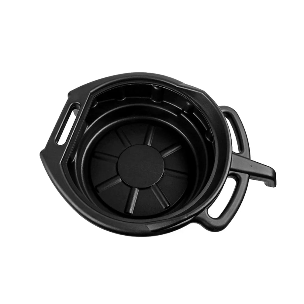Oil Drain Pan Waste Engine Oil Collector Oil Drip Tray with 3 Handles Car Maintenance and Repairing Oil Collect Basin