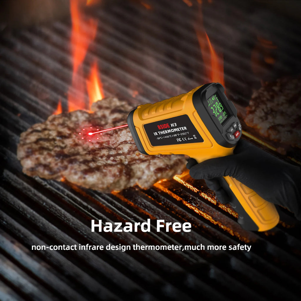 Infrared Thermometer Gun -50 to 1400°C, Handheld Digital Laser Non-Contact
