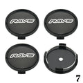 Universal Wheel Center Caps, Multiple Sizes, Set of 4