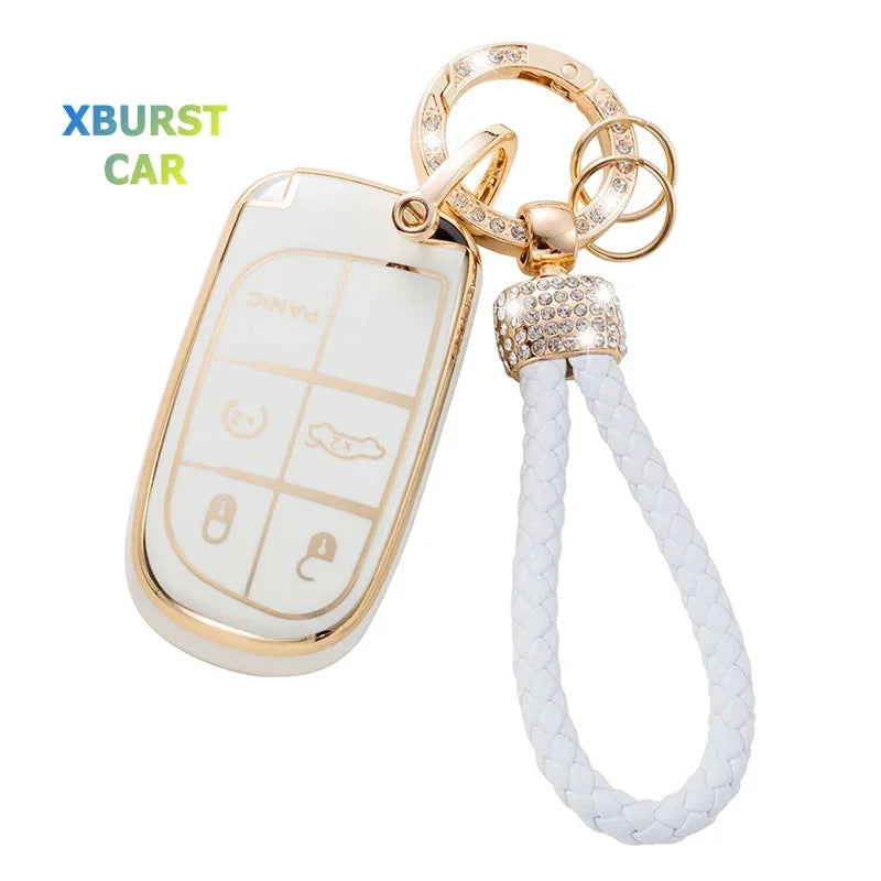 TPU Key Fob Case for Jeep & Dodge – 5-Button Remote Cover - image 2