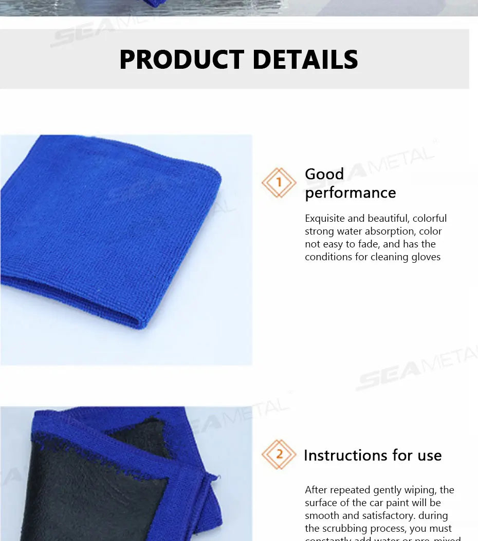 Clay Bar Towel for Car Detailing, 30 x 30 cm
