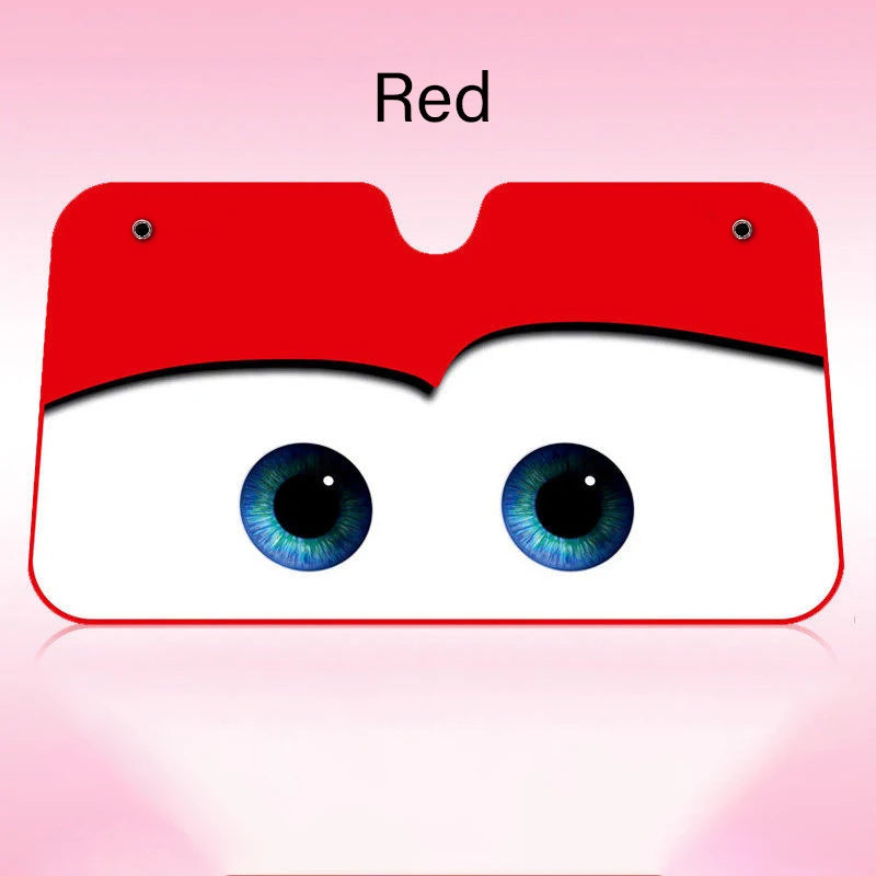 Cartoon Eyes Windshield Sunshade, 130 x 70cm
