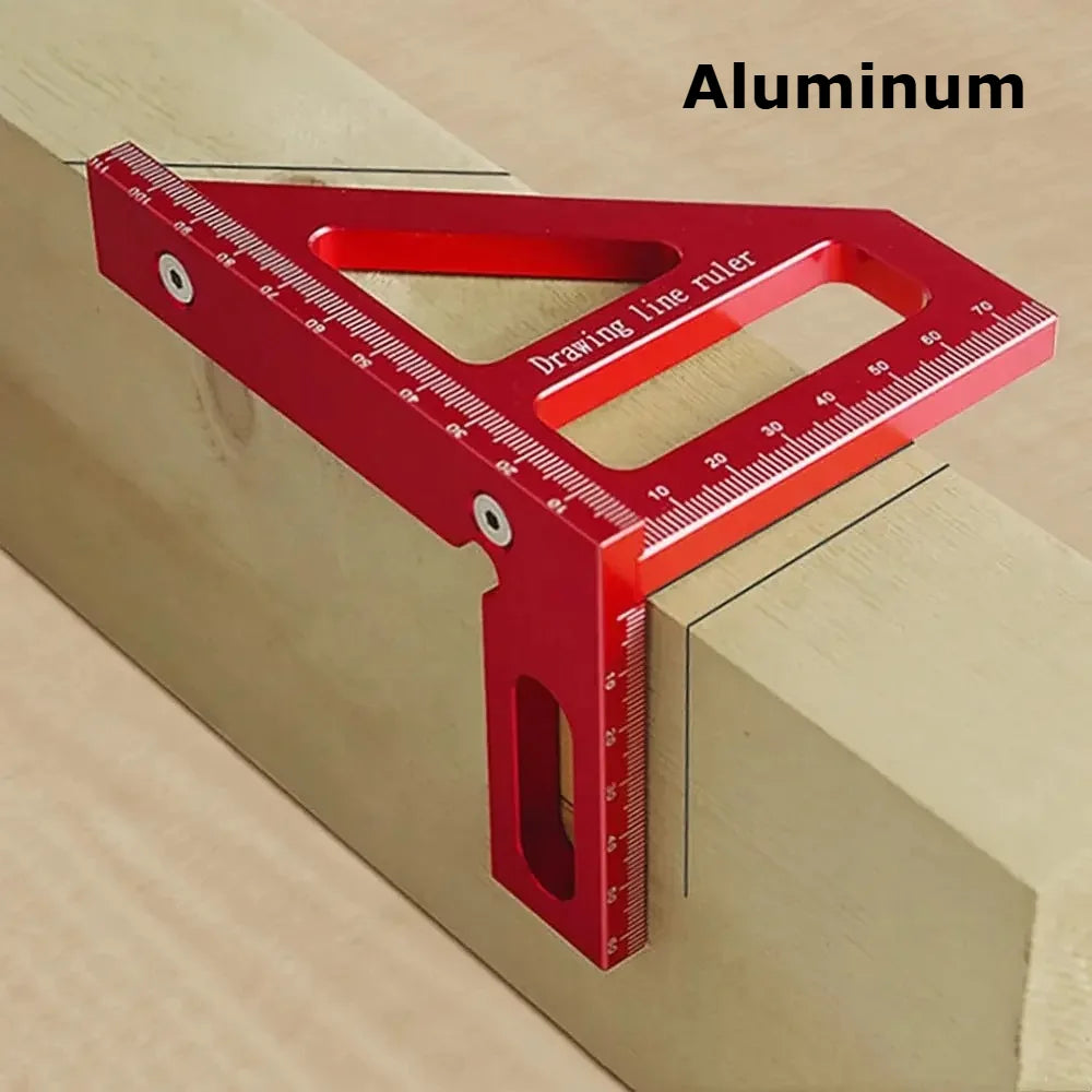 Multi-Angle Carpenter Square Protractor – 45/90 Degree Ruler