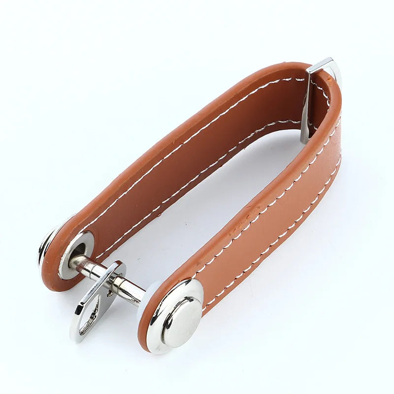 Car Key Pouch Bag Case Wallet Holder Chain Key Wallet Ring Collector Housekeeper Pocket Key Organizer Smart Leather Keychain