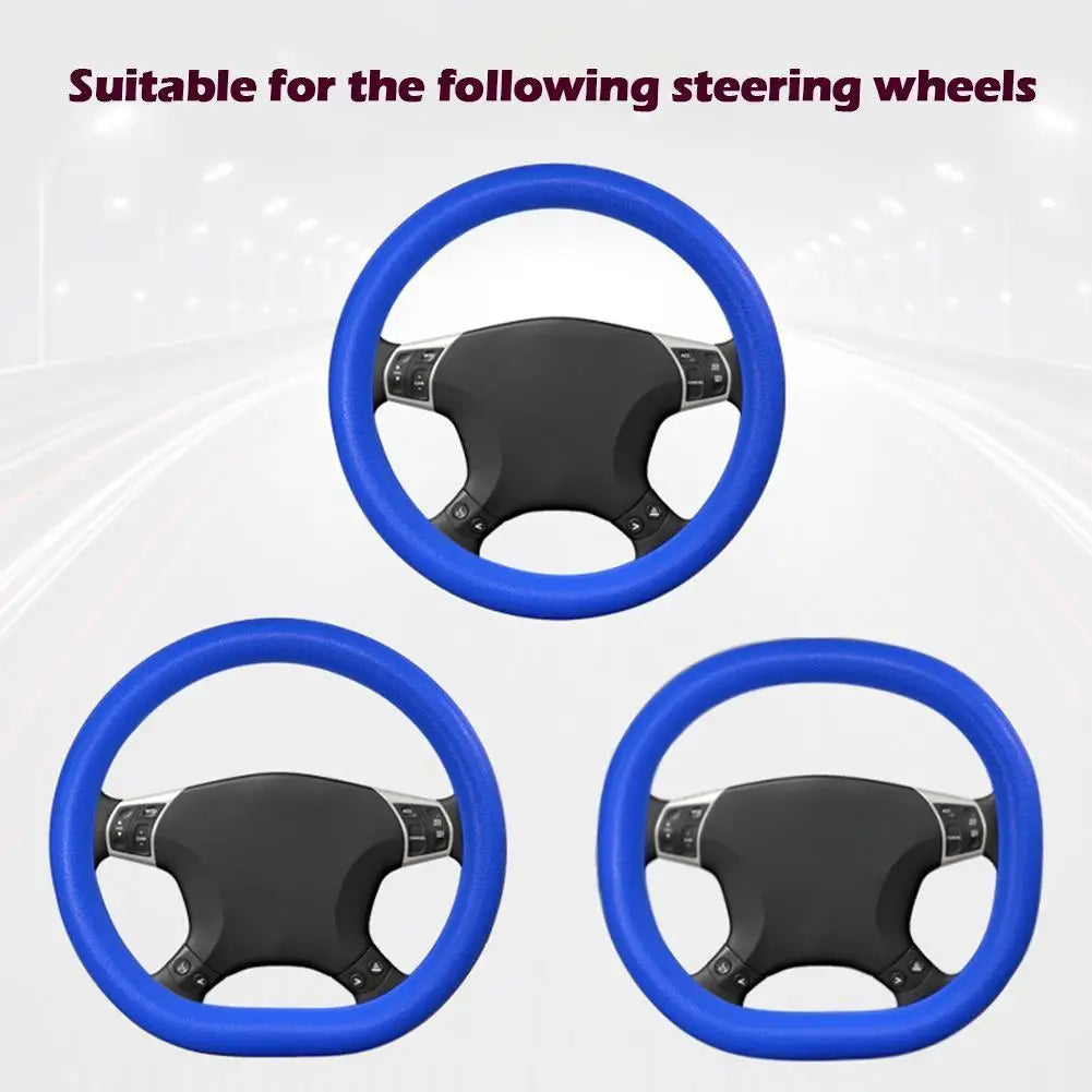 Silicone Steering Wheel Cover - 19 Colors, Universal Anti-Slip Grip - image 4
