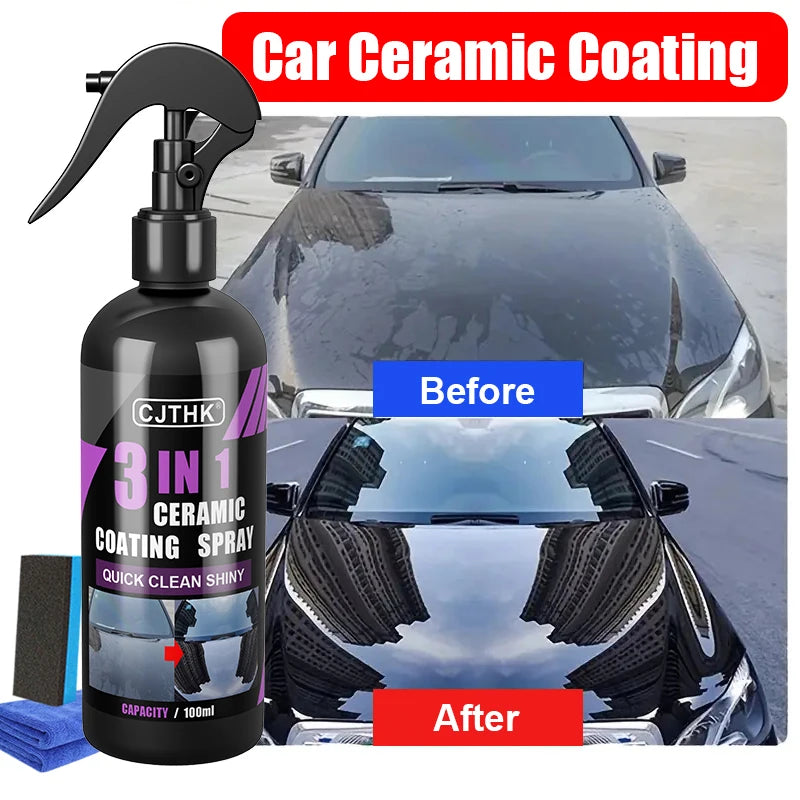 3-in-1 Ceramic Nano Coating Spray for Car Paint