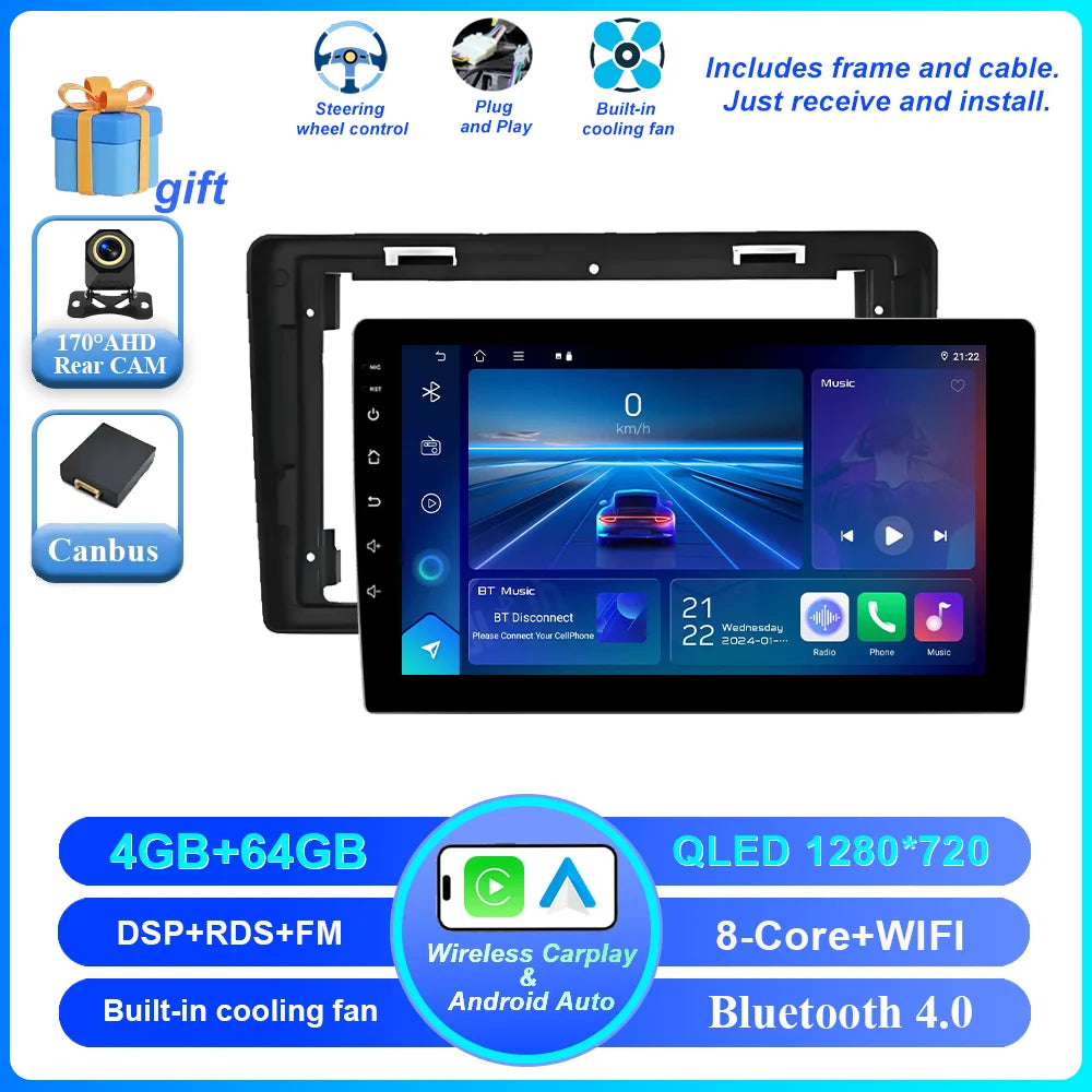 9-Inch Android Car Stereo with CarPlay Citroen Peugeot 2008-2019 - image 8