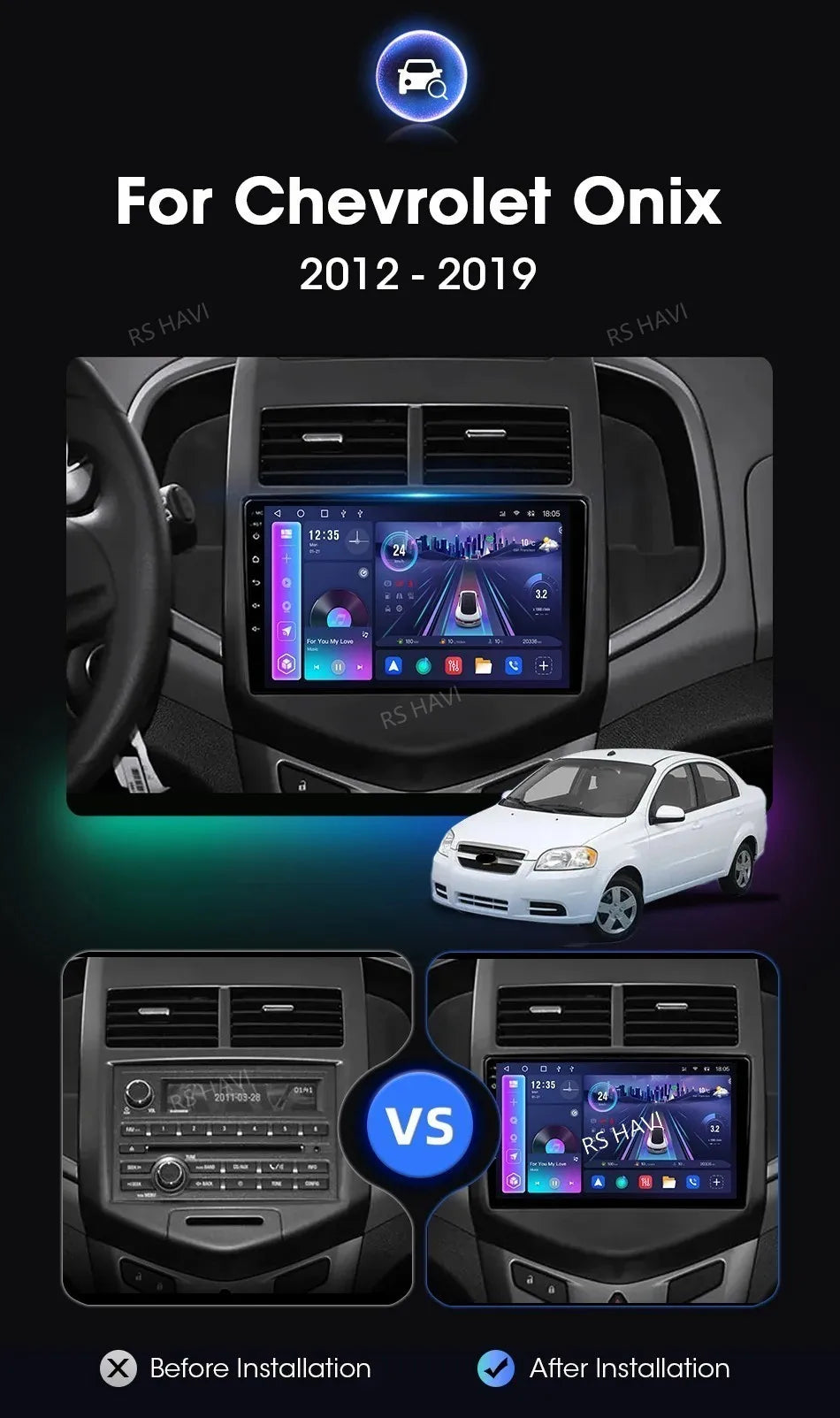 9-Inch CarPlay & Android Auto Radio for Chevy Aveo/Sonic (2011-2015) - image 9