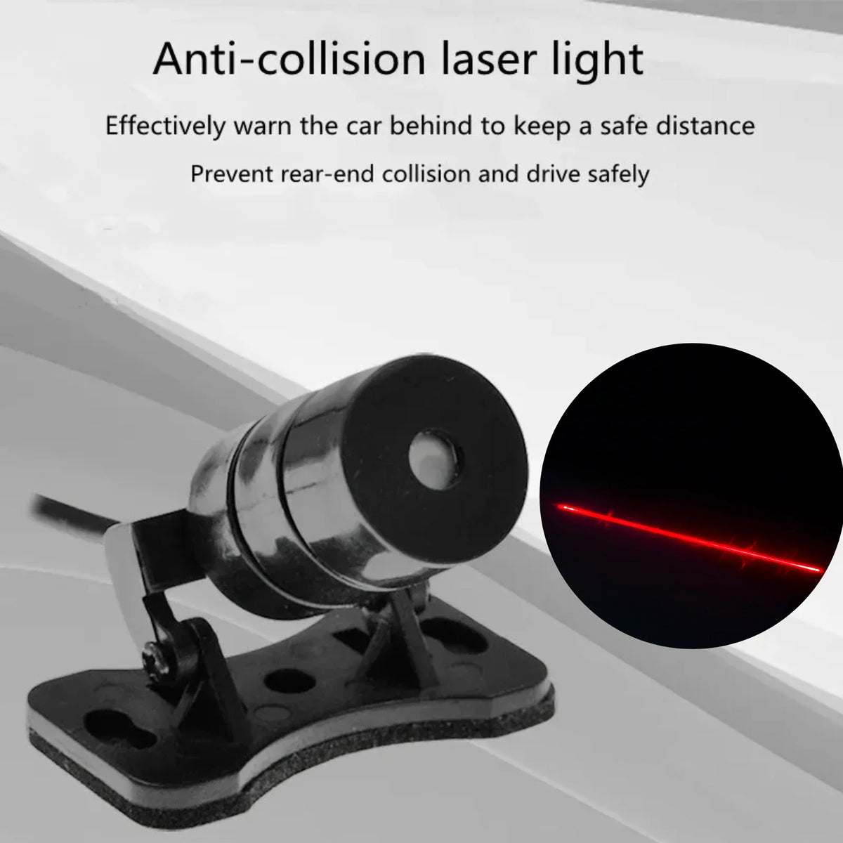 12V LED Laser Fog Light with Anti-Collision Alarm - image 2