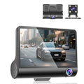 3-Camera Dash Cam with Front, Interior, and Rear Views