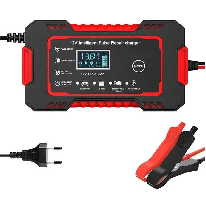 Car Battery Charger Universal Portable Emergency 12V Auto Jump Starter Power Bank for Home Garage Camping Travel