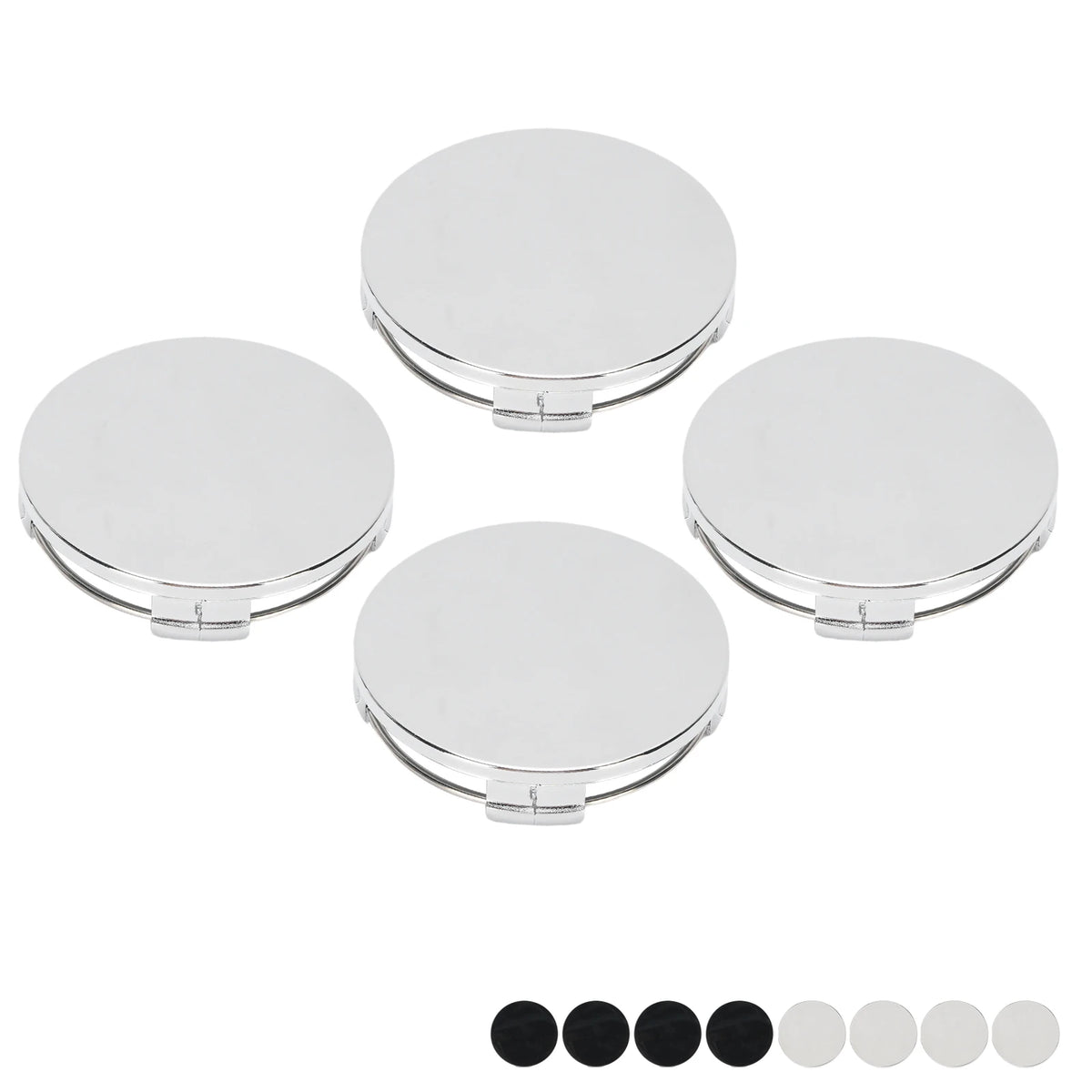 Universal 65mm Wheel Hub Caps Chrome Center Caps (4 Pack) - image 6