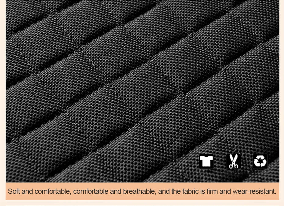 Breathable Flax Car Seat Cushions, Front, Rear and Full Sets