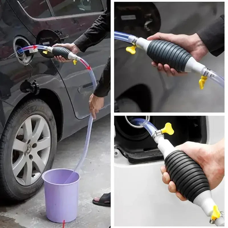 Manual Fuel Transfer Pump for Diesel Siphon Pump with Hose for Fuel Oil Transfer