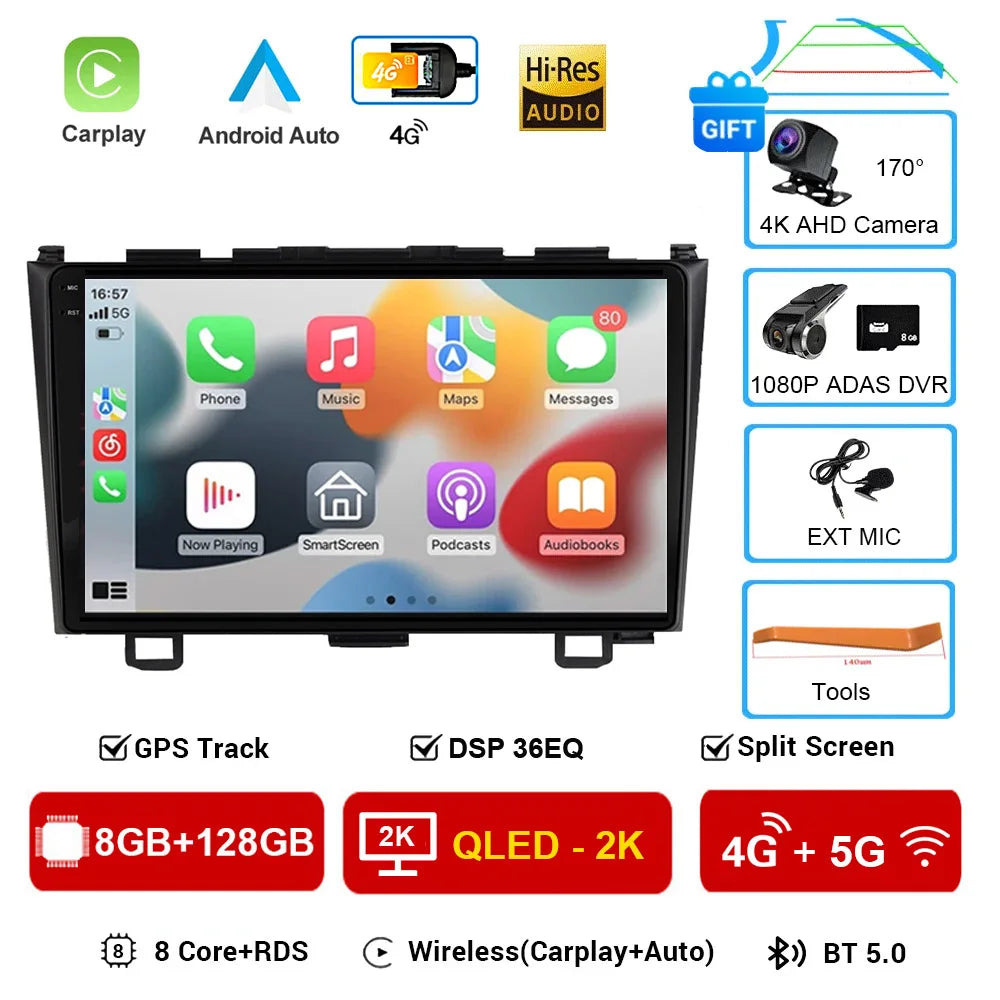 Android 16 Double Din Car Radio GPS for Honda CR-V 2007-2011 Bluetooth - image 7