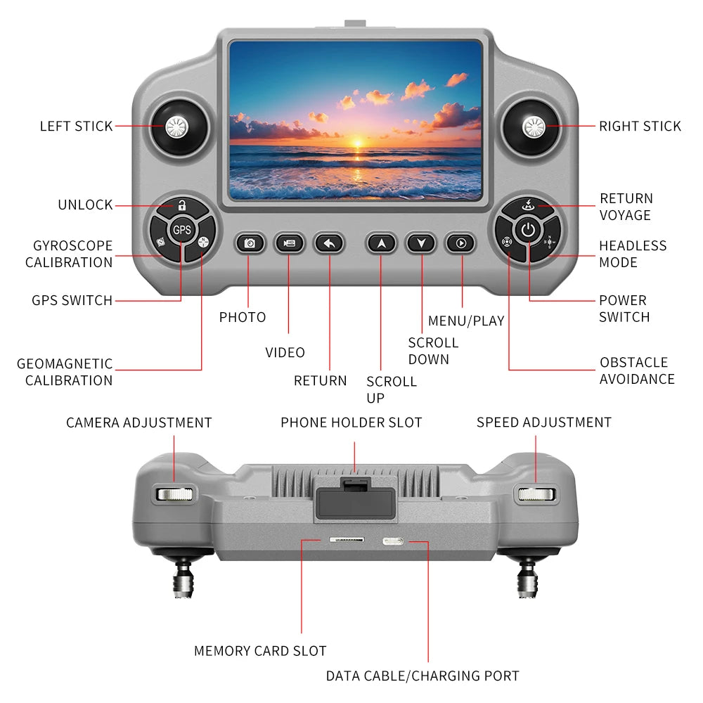 Lenovo A1R GPS Drone 4K/8K Brushless Motor FPV Foldable Quadcopter - image 15