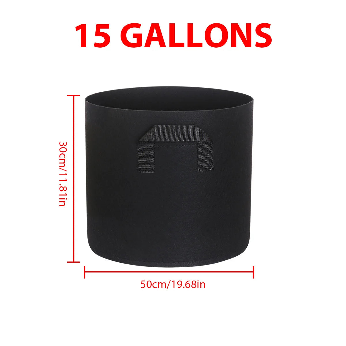 Felt Grow Bags 5/10/15 Gallon – Thickened Garden Pots
