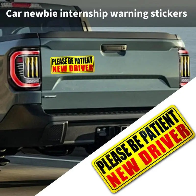 Reflective Student Driver Magnet Sign, Please Be Patient