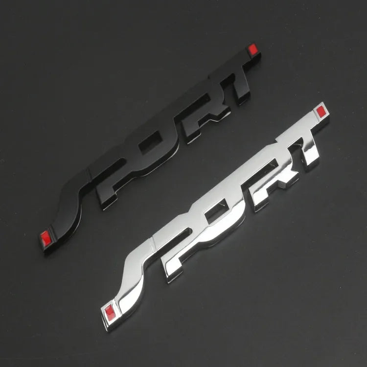 3D Chrome Metal Sport Letter Trunk Emblem Badge Decal - view 9