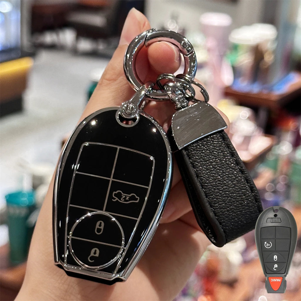 TPU Key Fob Cover for Dodge Ram 2008-2015, Soft Protective Remote Case