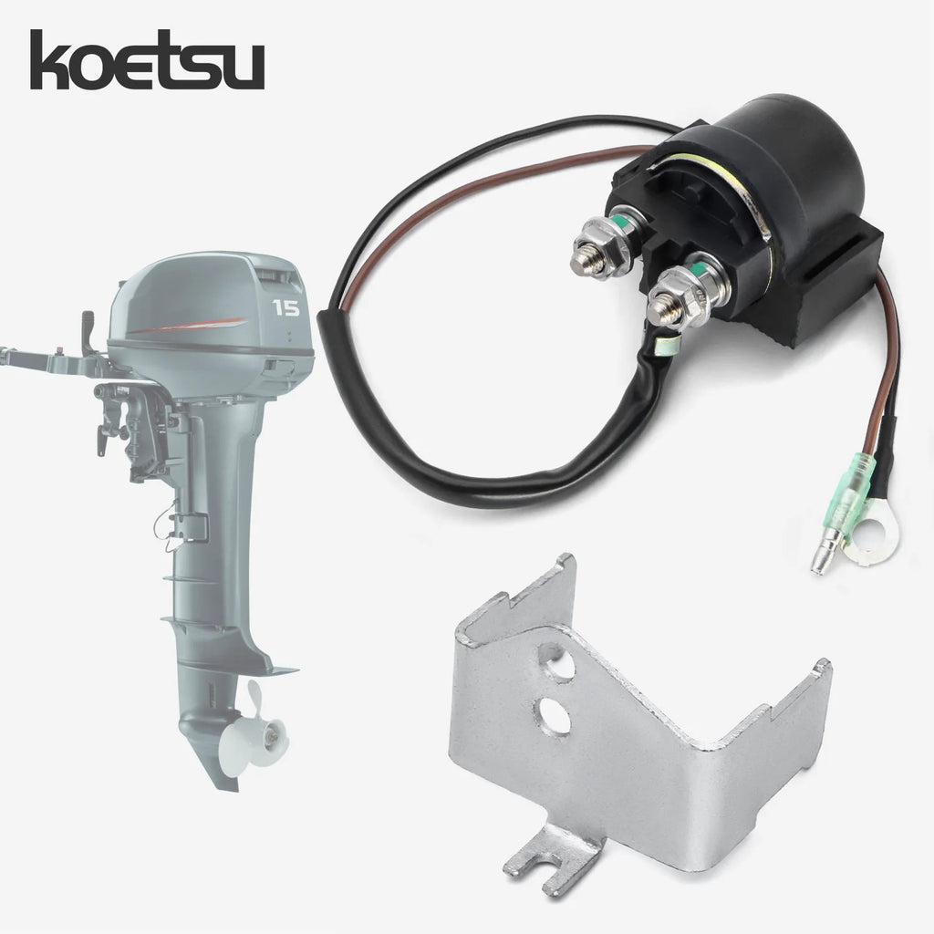 Starter Relay Assembly for Outboard Boat Engines, 2 and 4 Stroke