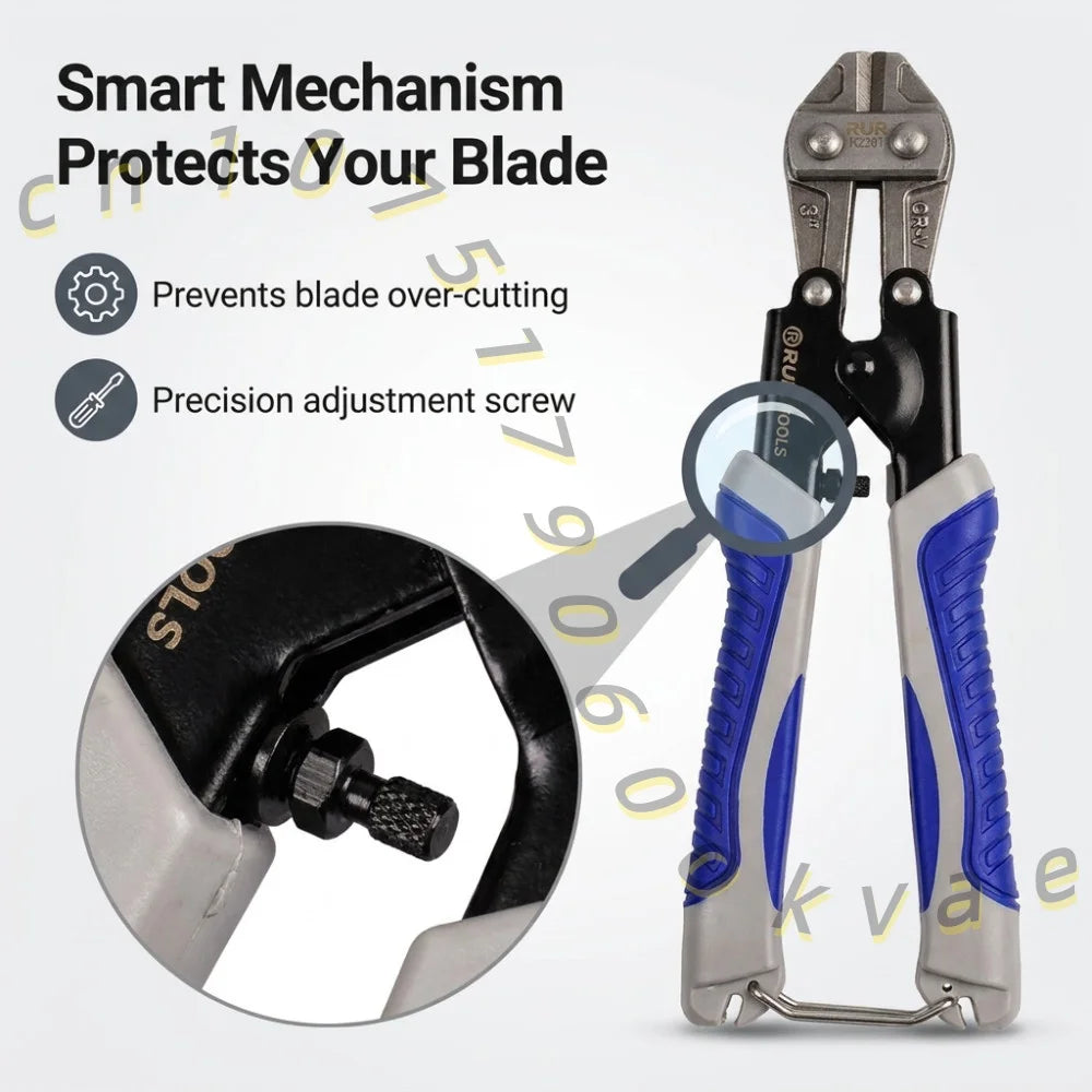Portable Mini Bolt Cutter 8 Inch Labor-Saving Steel Wire Pliers Ergonomic Handle
