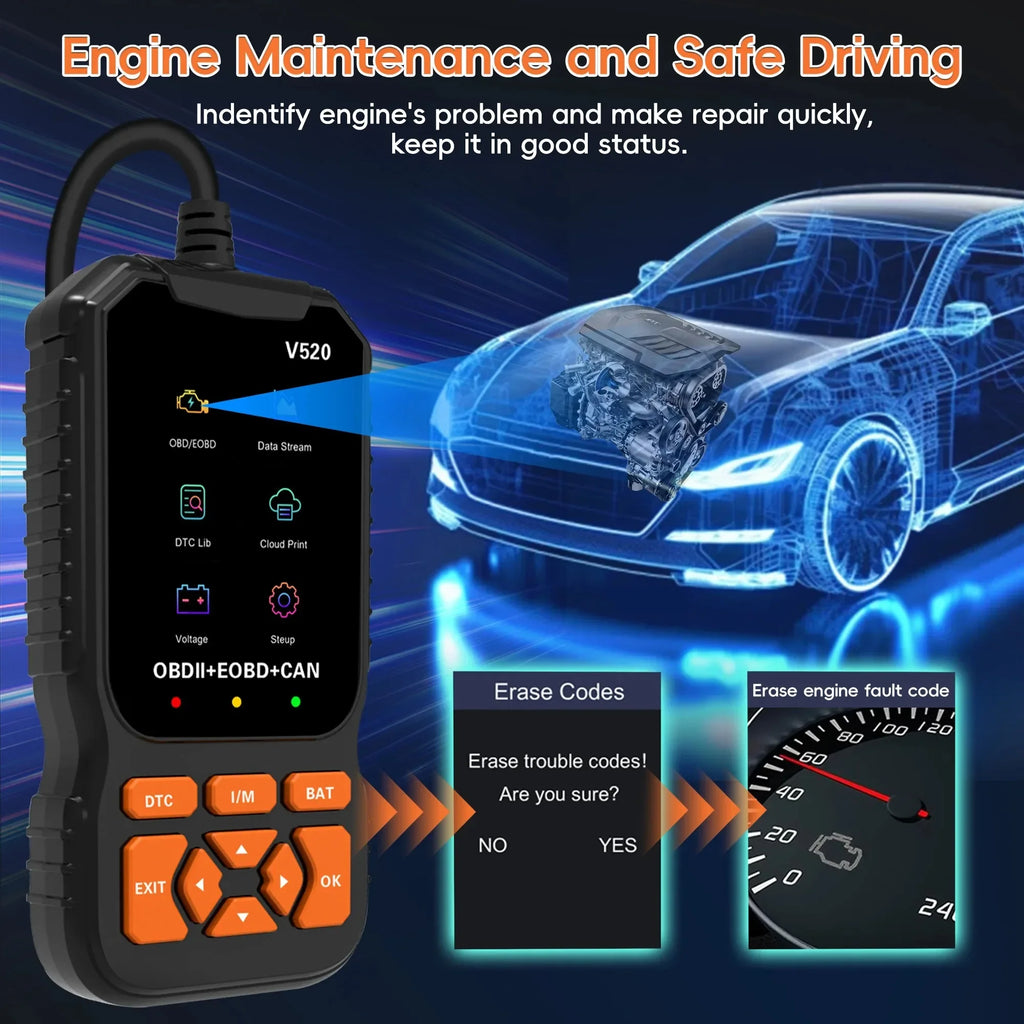 Professional OBD2 Car Scanner - Fault Code Diagnostic Tool - image 5