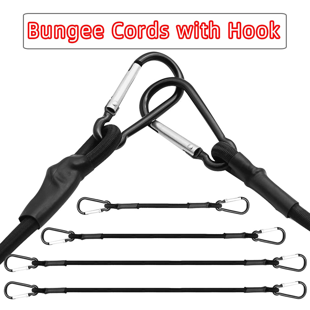 Elastic Bungee Cord with Hook, 30–150cm – Bike, Luggage & Roof Rack