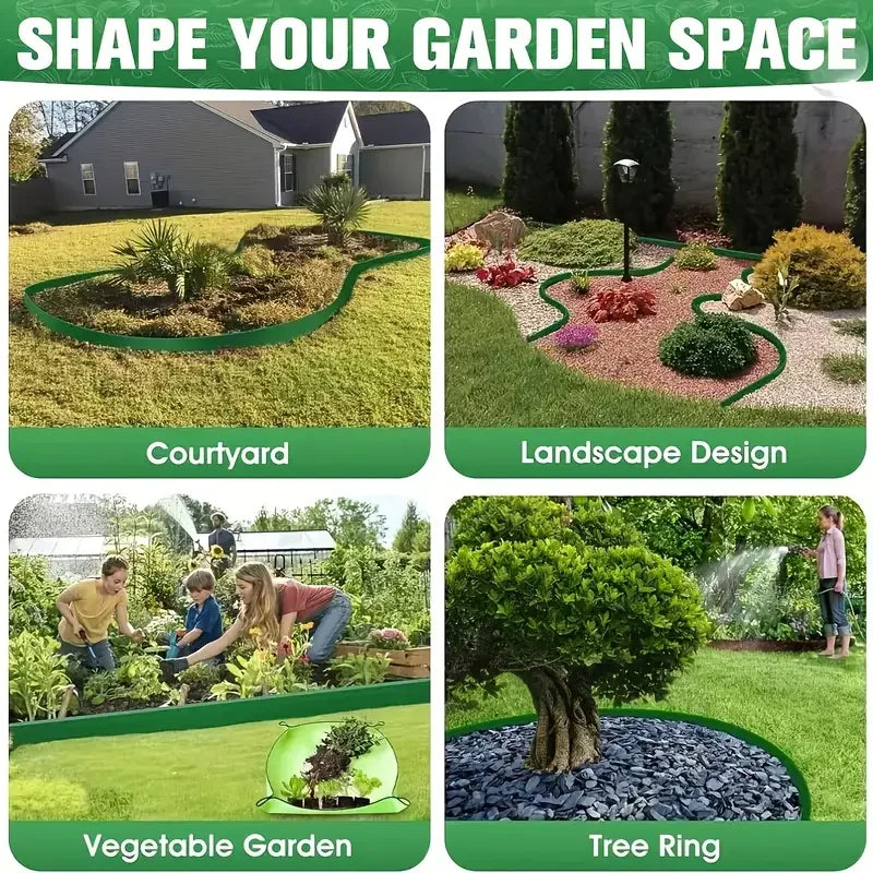 10M L-Shaped Heavy-Duty Lawn Edging – Landscape Border