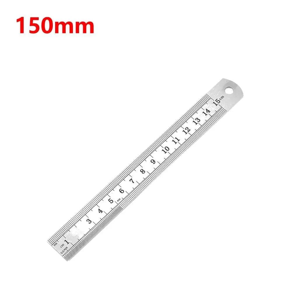 Stainless Steel Straight Ruler – Metal Measuring Scale