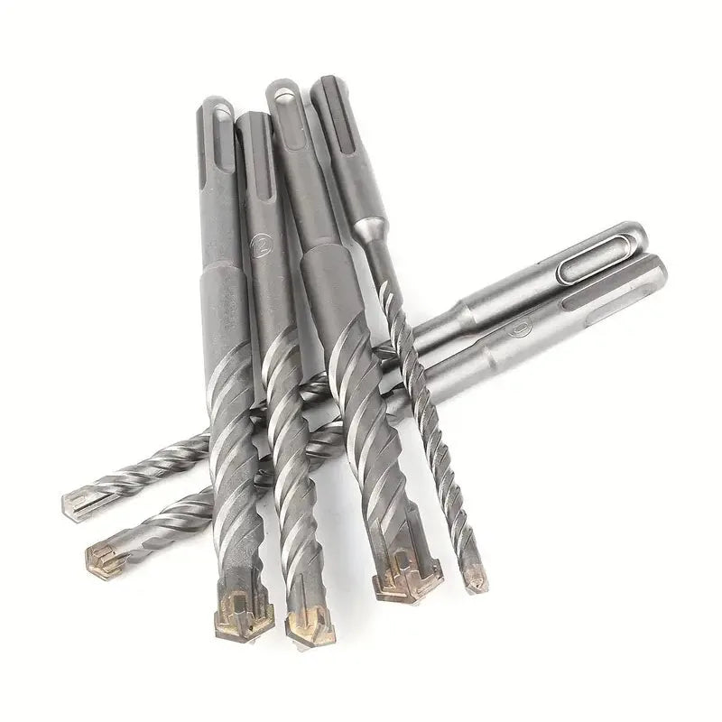 110/160/210/260mm Electric Hammer Drill Bits 5-25mm Cross Type Tungsten Steel Alloy SDS Plus For Masonry Concrete Rock Stone