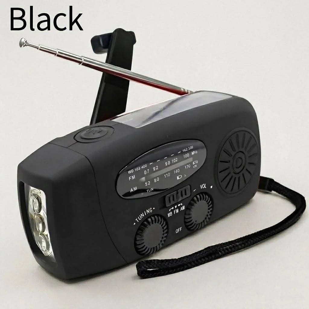 Solar Hand-Crank Emergency Radio with Power Bank & Flashlight - image 21