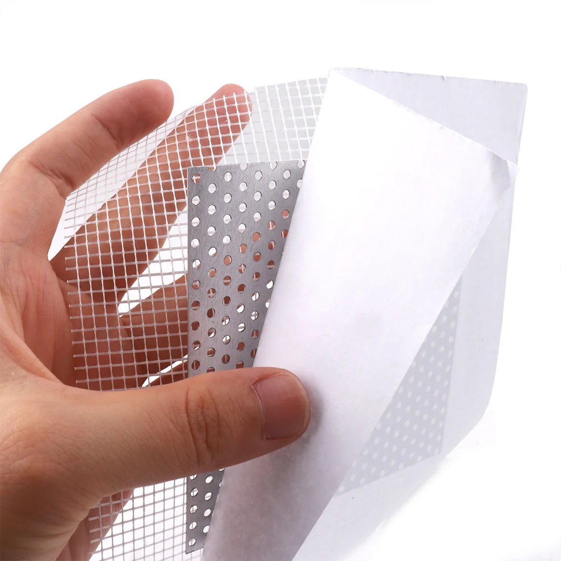 Drywall repair patch kit 3 pack, 4 inch and 6 inch aluminium mesh wall hole patches