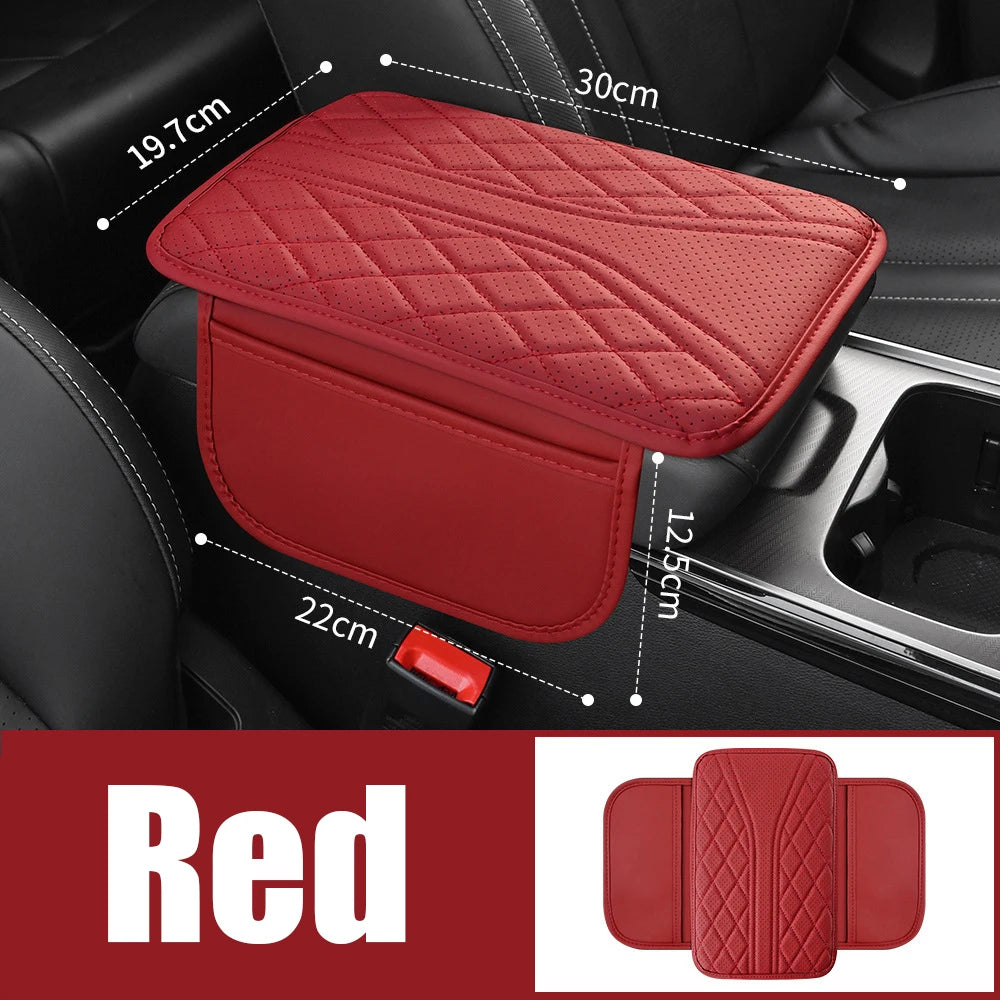 Car Armrest Storage Bag and Center Console Riser Pad