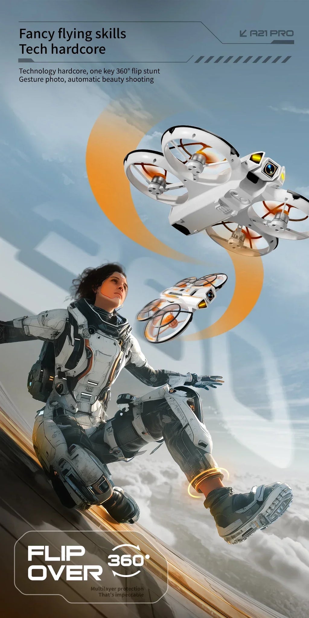 A21 PRO 8K Dual Camera Drone with Screen Brushless Obstacle Avoidance - image 15