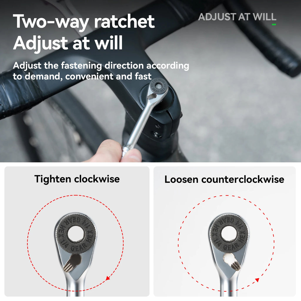 Multifunctional Folding Ratchet Wrench Set – Repair Tool